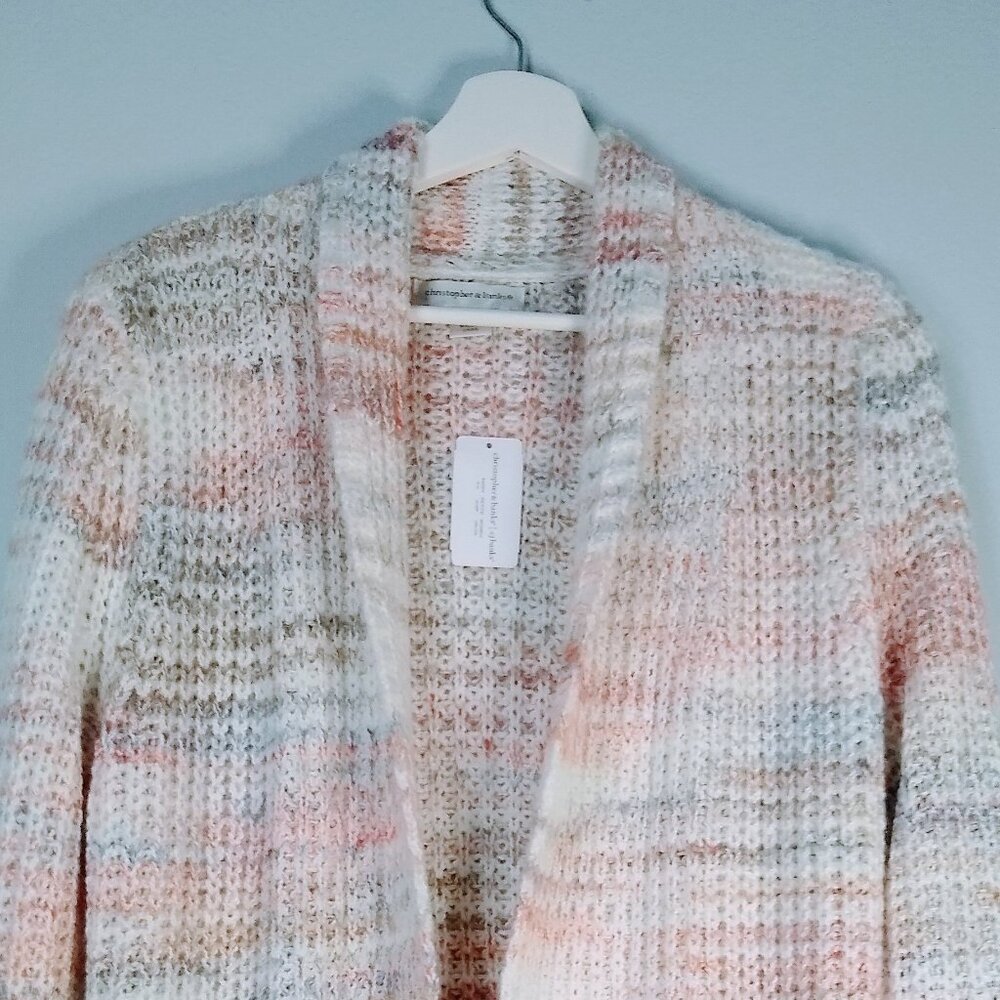 Christopher & Banks Open Front Chunky Knit Cardigan Sweater - Size Small. - Picture 3 of 14